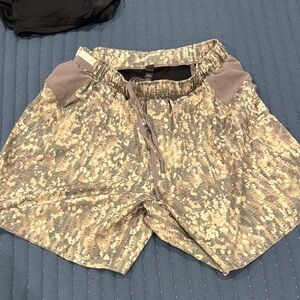 Lululemon Athletica Tan and Black Shorts